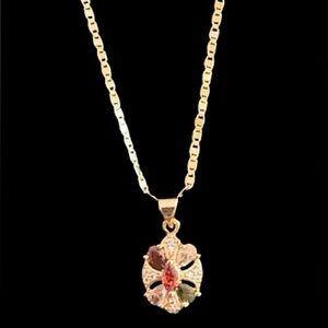18K Rose Gold Plated Pendant Necklace 🆕